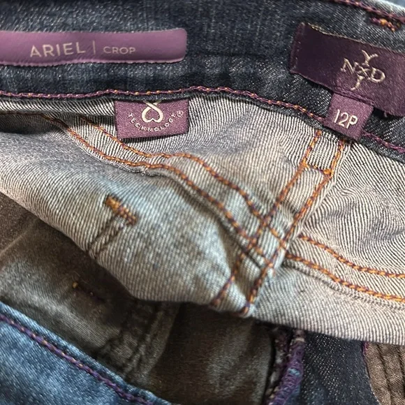NEW YORK DJ ARIEL Crop Jeans Size 12 petite - Picture 10 of 12